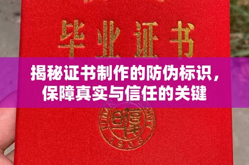 镇巴揭秘证书制作的防伪标识，保障真实与信任的关键