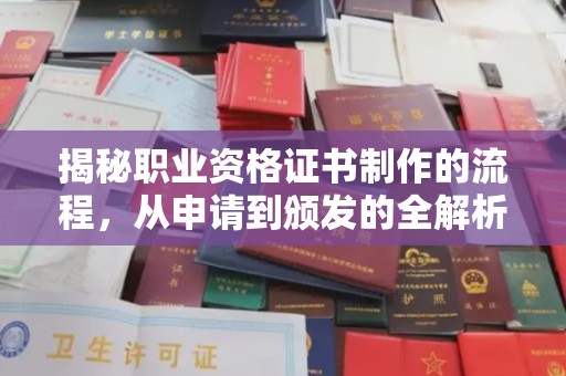 镇巴揭秘职业资格证书制作的流程，从申请到颁发的全解析
