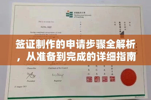 镇巴签证制作的申请步骤全解析，从准备到完成的详细指南