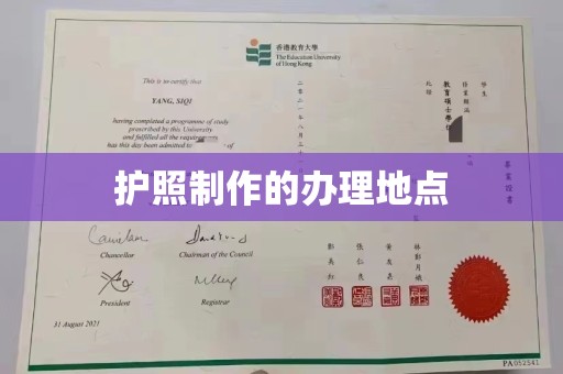 镇巴护照制作的办理地点