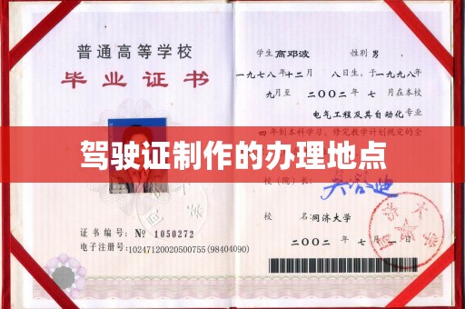 镇巴驾驶证制作的办理地点