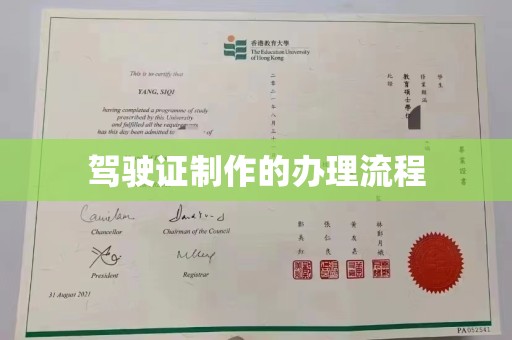 镇巴驾驶证制作的办理流程